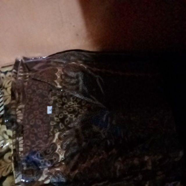 Kemeja Batik Pria Jumbo 4l-5l Atasan Baju Hem Pria Batik Big Size Lengan Panjang Ndr-ck