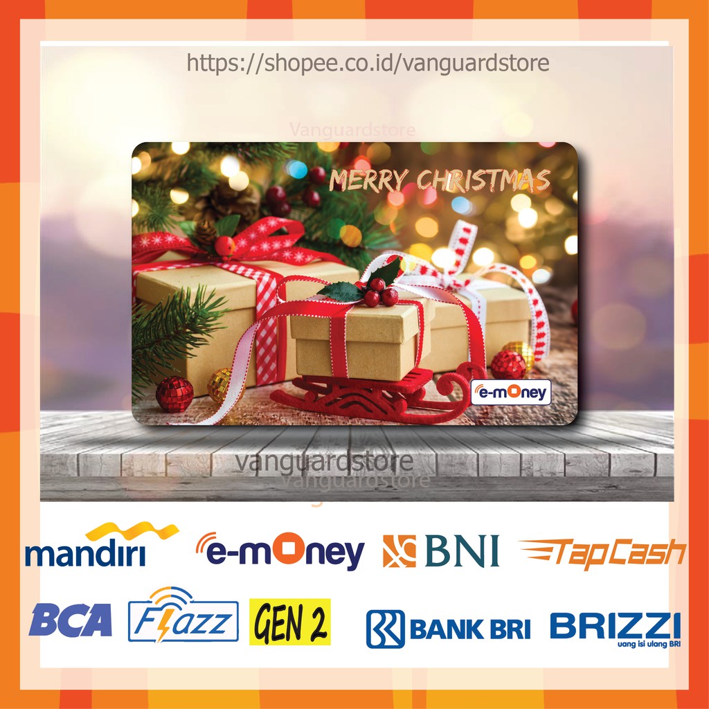 KARTU E MONEY E TOLL KADO NATAL KUMPULAN 5 EMONEY MANDIRI FLAZZ BCA BNI TAPCASH BRIZZI