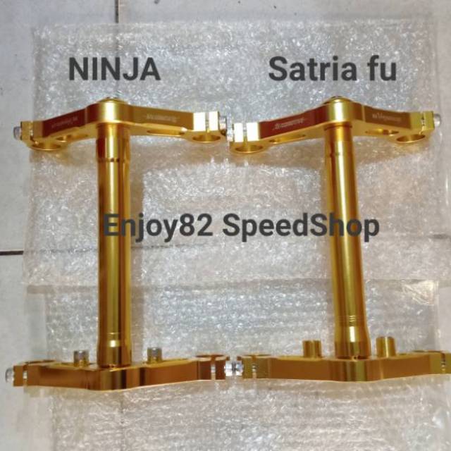 Segitiga drag As shock 26 mm Ninja R &amp; Satria Fu By Aeromotif Copy Qtt Thailand