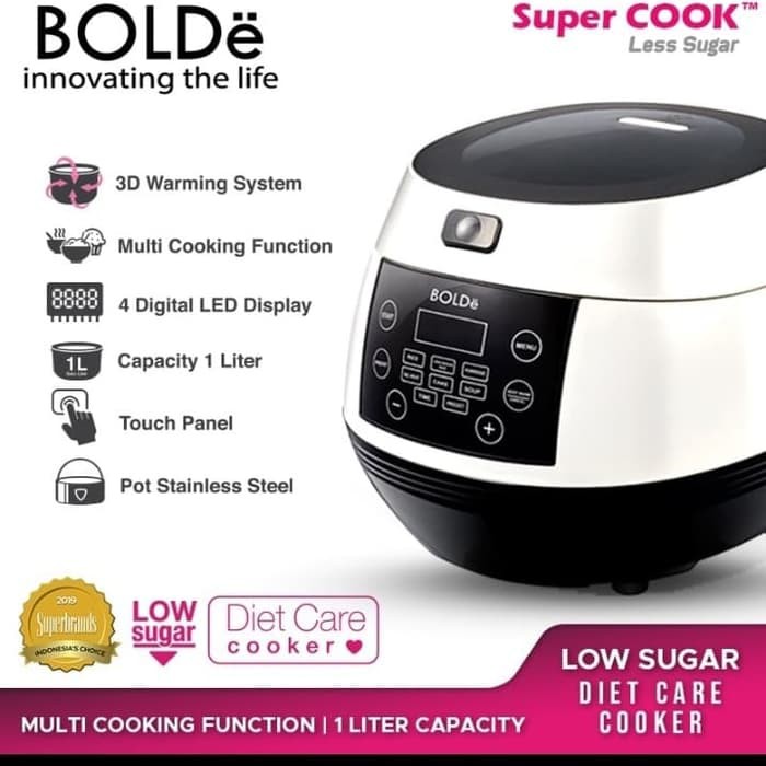 Rice Cooker Magic Com Super COOK Less Sugar BOLDe