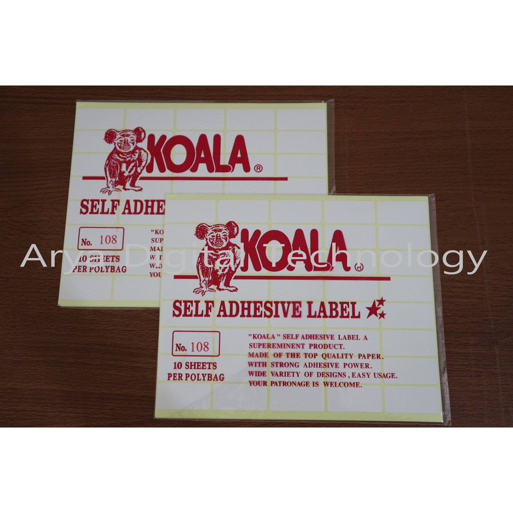 

Kertas Sticker Label Koala No 108 Kertas Stiker Tempel Murah Bagus