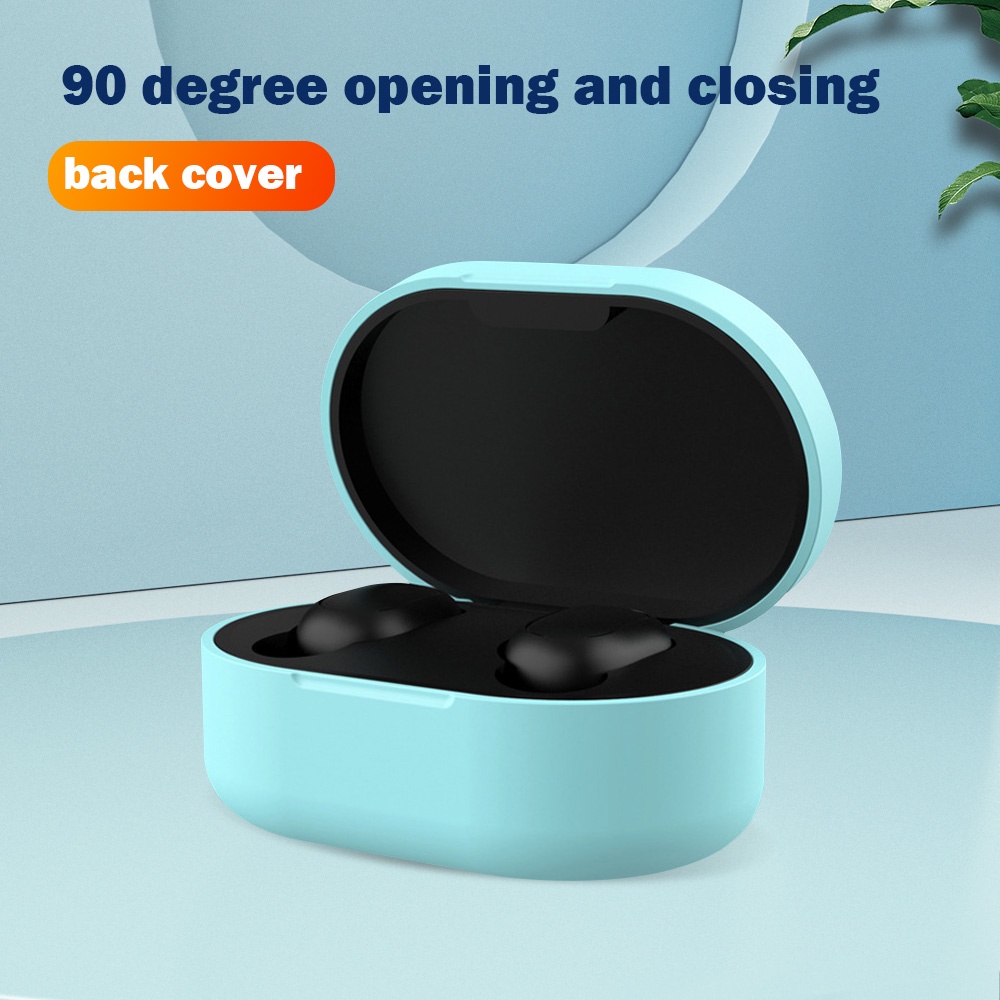 Case Pelindung Headset Wireless Bahan Silikon Lembut Portabel Untuk Redmi Airdots