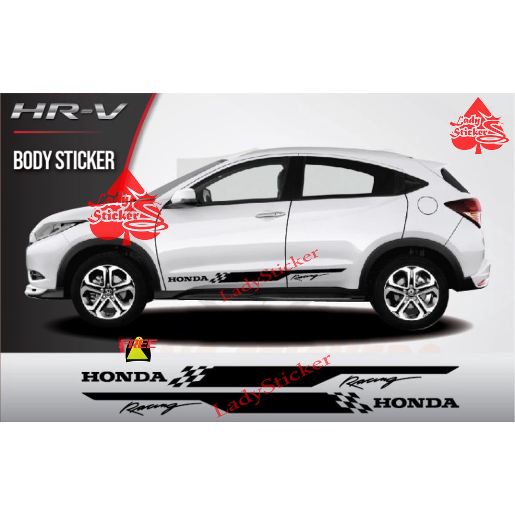 PROMO STICKER STIKER MOBIL HRV CRV STIKER LIST STRIPE BODY MOBIL HONDA CRV BRV HRV RACING