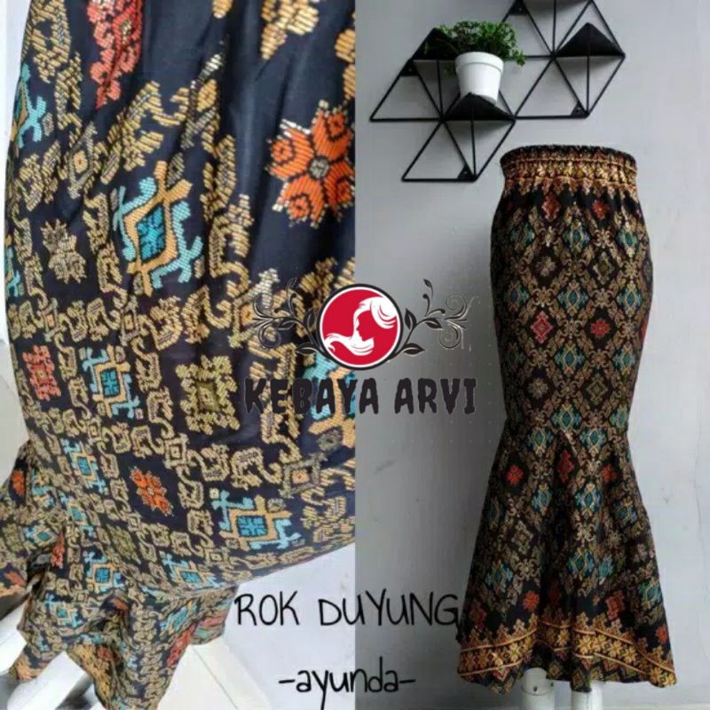 ROK DUYUNG PLISKET/MOTIF BATIK/ROK DUYUNG CANTIK/ROK BAWAHAN KEBAYA