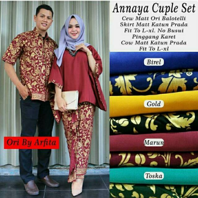 Batik Couple Annaya Batwing