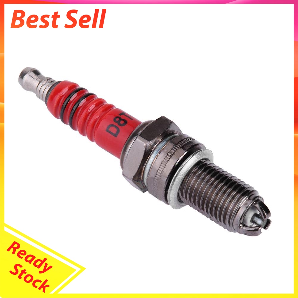 D8TC High Performance 3-Electrode Motorcycle Spark Plug for Honda Yamaha