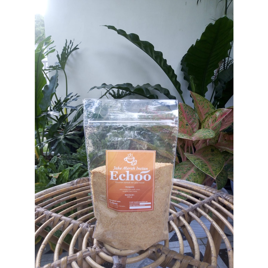 

Jahe Merah Instan 250gr "Echoo" | Minuman Sari Jahe Merah Praktis Lengkap Enak Tanpa Ampas | Wedang Jahe