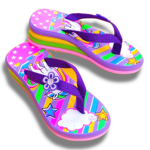 Sandal Wedges Anak Perempuan KUDA PONI PELANGI Terbaru