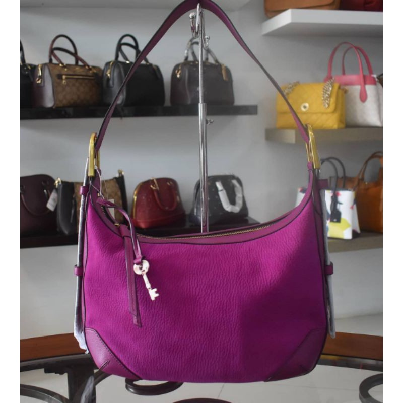 F0ssil Hannah Hobo Magenta