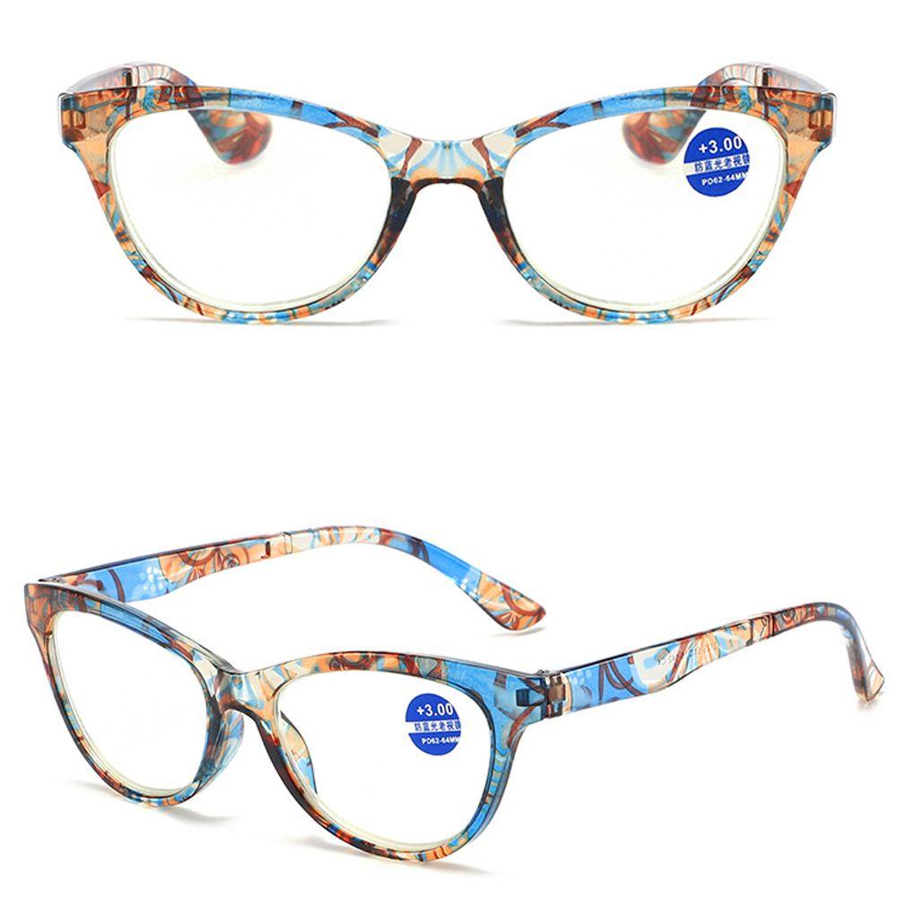 SUYO Kacamata Baca Frame Nyaman Portable Bunga Vintage Ultra Ringan