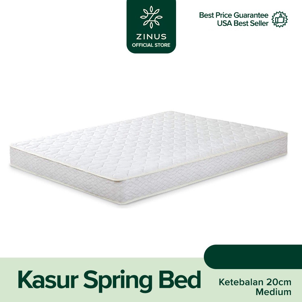 New Zinus Kasur Spring Bed Deluxe Tebal 20cm Shopee Indonesia
