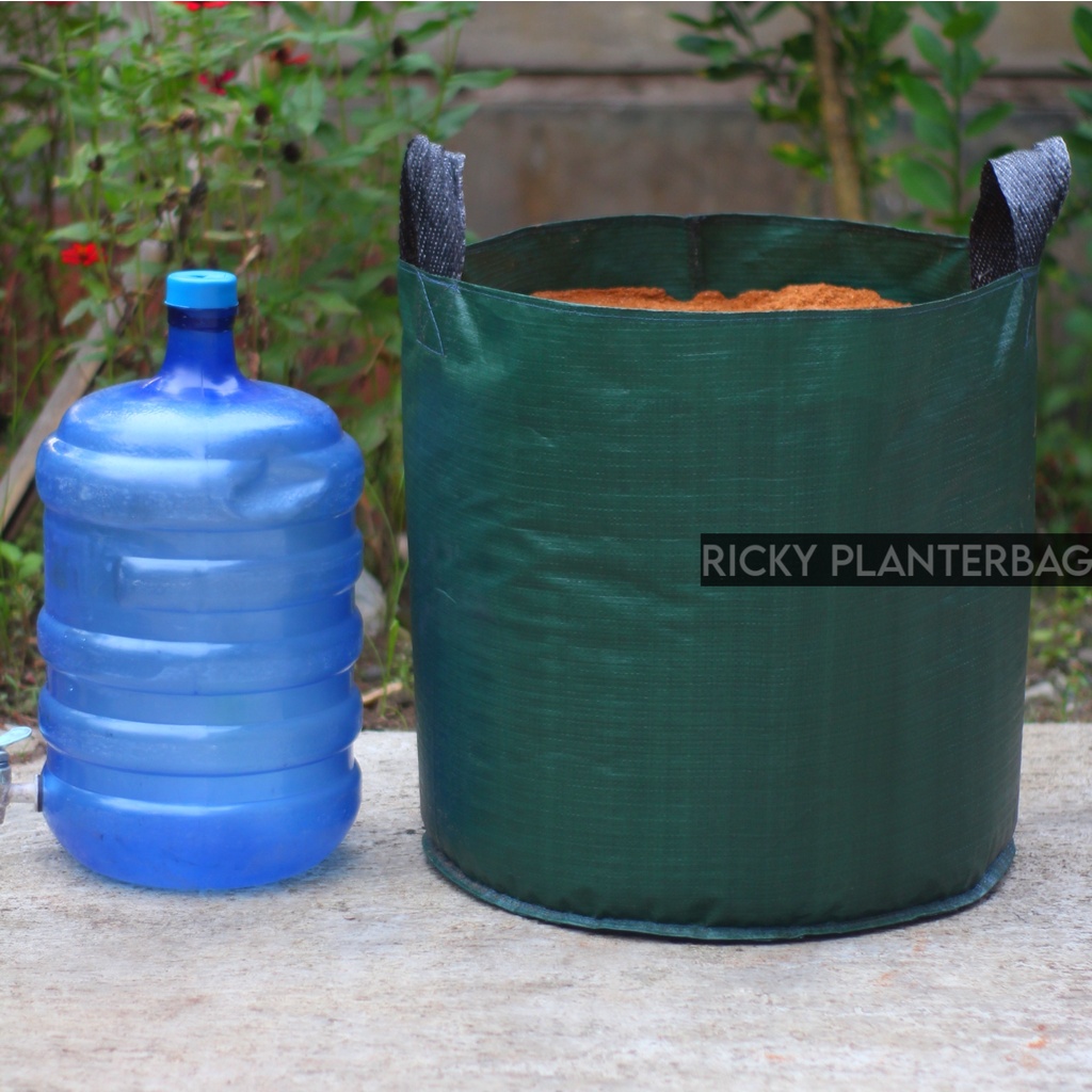 Zico Stored Planter Bag 100 Liter Hijau Bulat Pot Tanaman