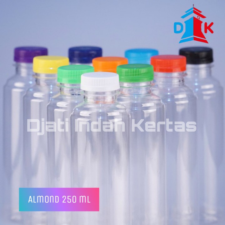 READY!!! Botol Minum Bening ( Almond ) Sekali Pakai Uk 250 ml.