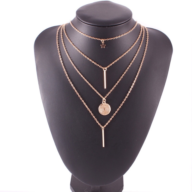 ✿AYN✿  KALUNG NECKLACE FA122 / LIONTIN FASHION 4 LAYER IMPORT KEKINIAN