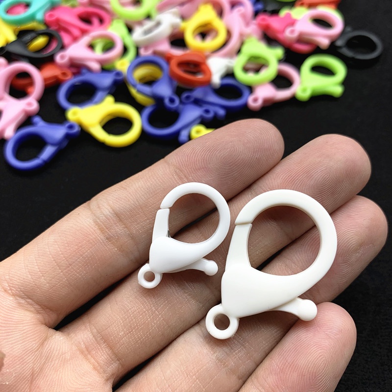 10pcs / Pack Konektor Kait Lobster Bahan Akrilik Ukuran 25mm