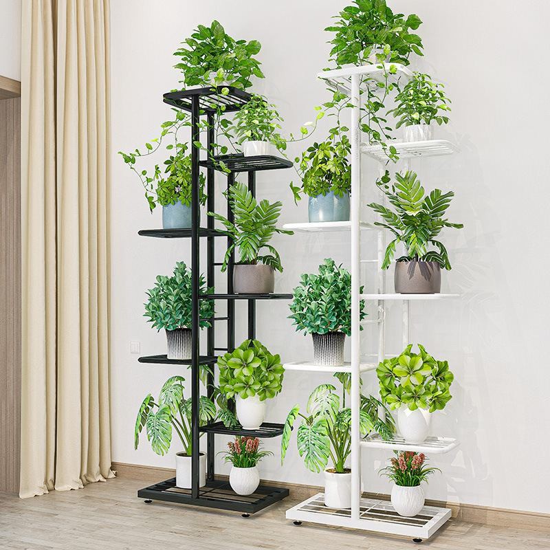 Rak Tanaman Stand Plant Shelves Organizer 6 Tier - Wooden / Rak Pot / Tanaman Hias / Taman