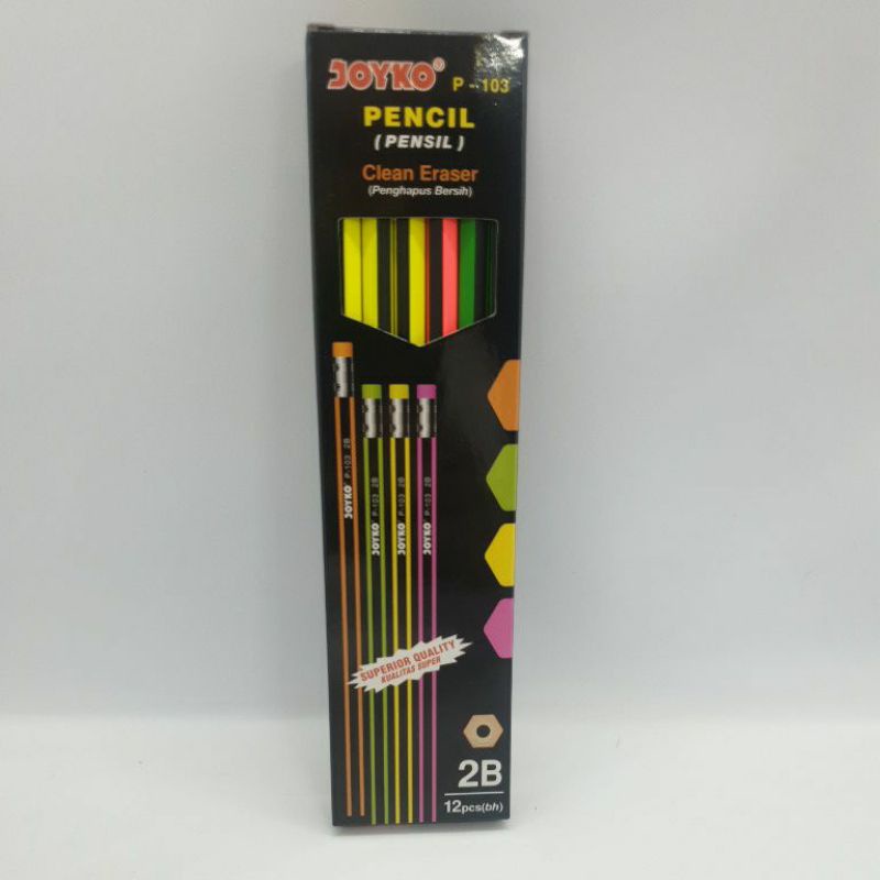 

Pencil / Pensil Joyko P 103 / 2B / 1 BOX 12 PCS