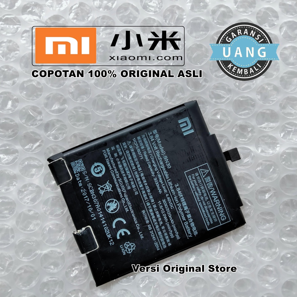 BATERAI BATRAI BATRE XIAOMI REDMI 4A ORIGINAL COPOTAN