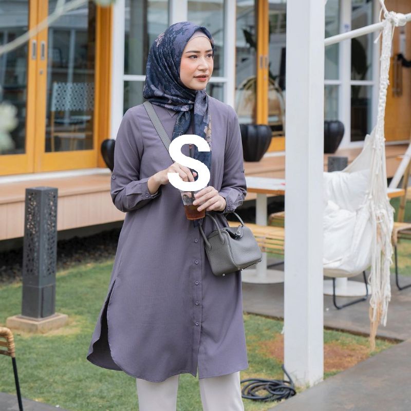 PRELOVED LONG DAILY SHIRT HEAVEN LIGHTS