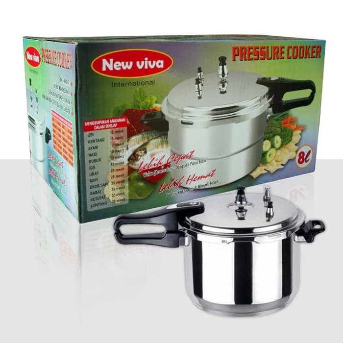 PANCI PRESTO 8 LITER OMICHIKO NEW VIVA TRISONIC CYPRUS PRESSURE COOKER