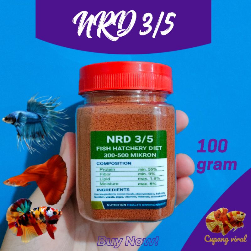 Pelet NRD 3/5 100Gram