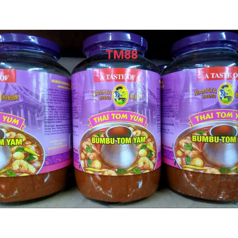 

SAMBAL TOM-YUM SEGERA CAP MAMATA/MAMATA BRAND THAI TOM-YUM INSTANT SOUR SHRIMP PASTE