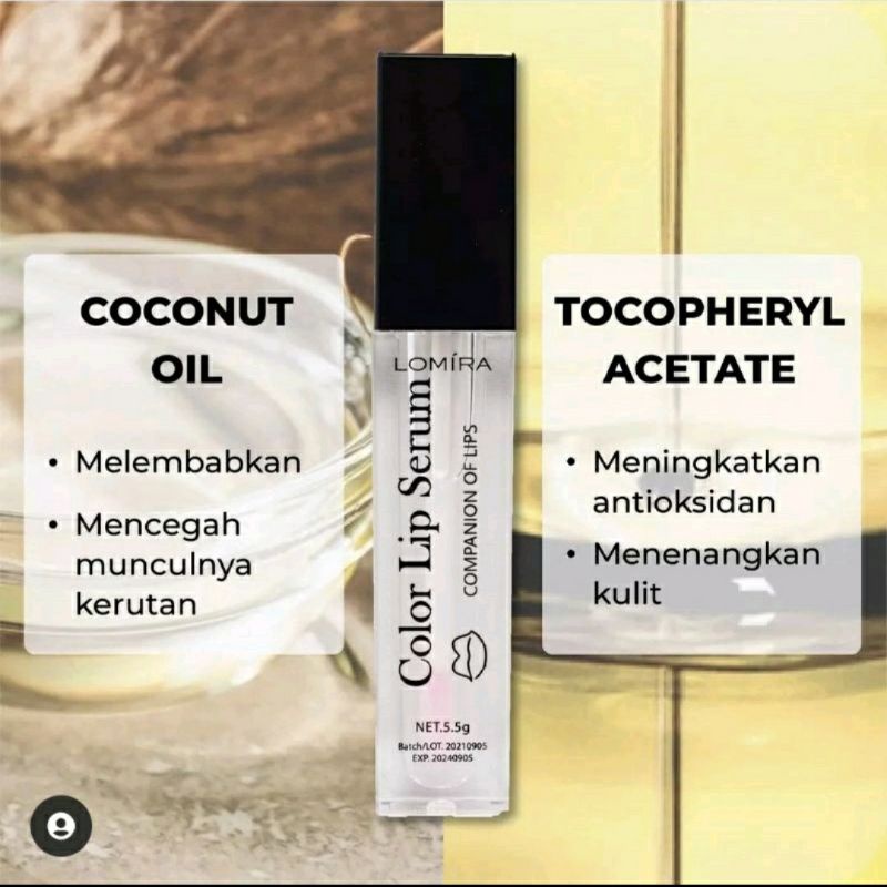 READY!!! LIP SERUM LOMIRA | Mengandung vit E vit C | BPOM