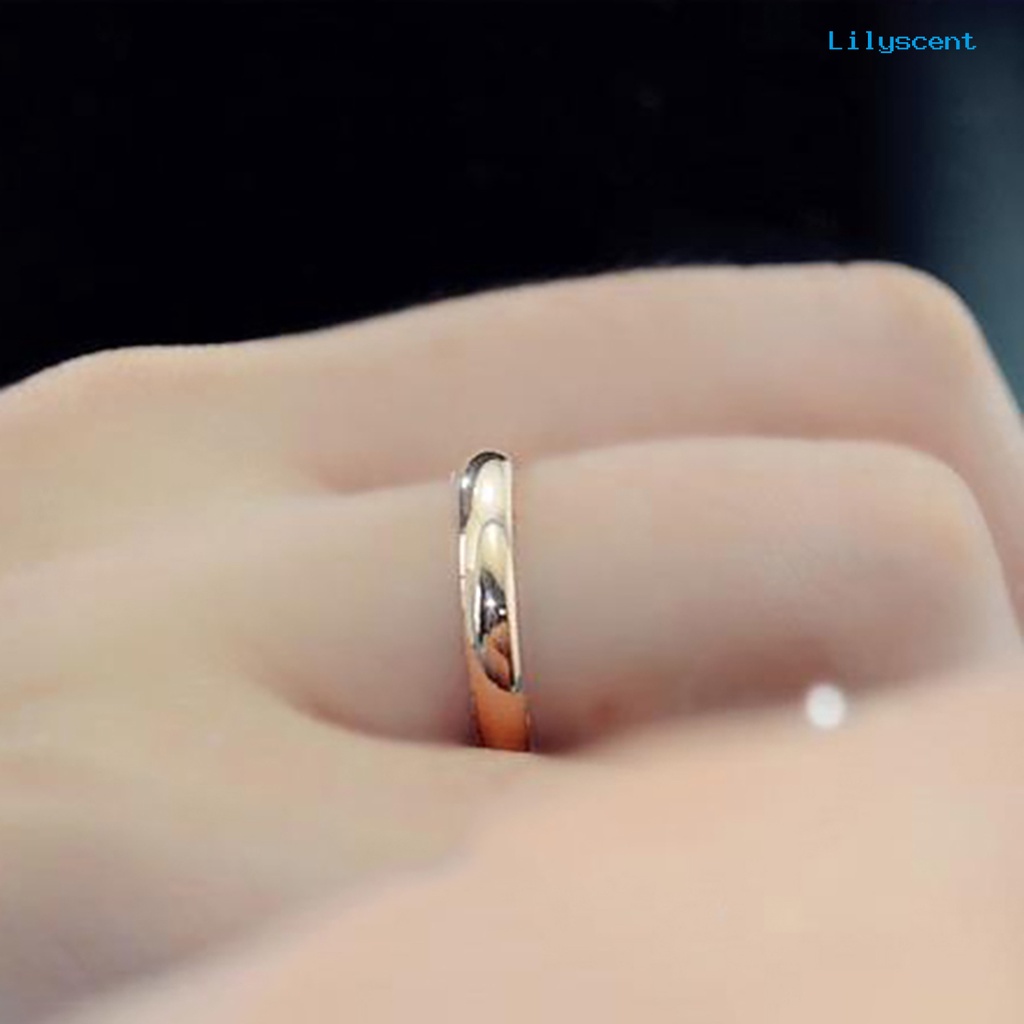 Ls Cincin Pasangan Bahan Titanium Steel Untuk Pesta