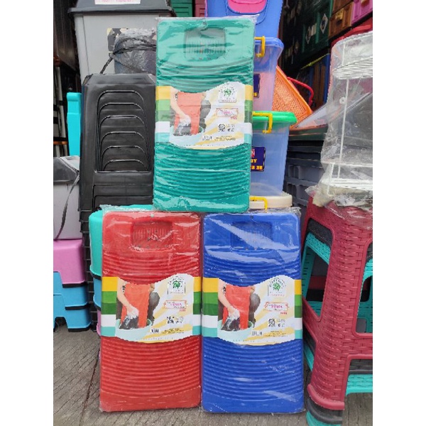 Papan Penggilesan Cuci Baju Plastik Green leaf Erika 5522 Besar