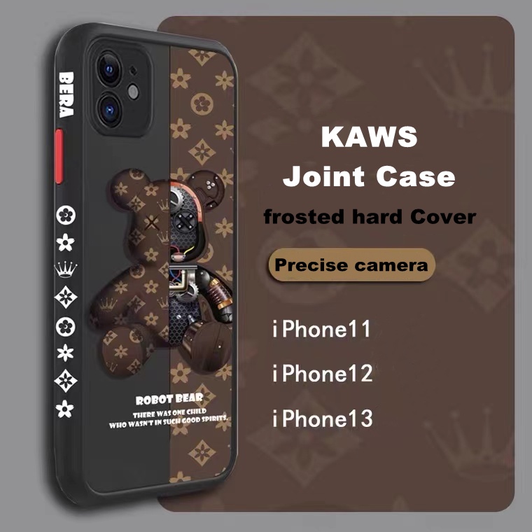 Kaws Hard Case Motif Beruang Untuk iPhone 11 Pro max 12 Pro max 13 Pro max 7 plus 8plus Se20