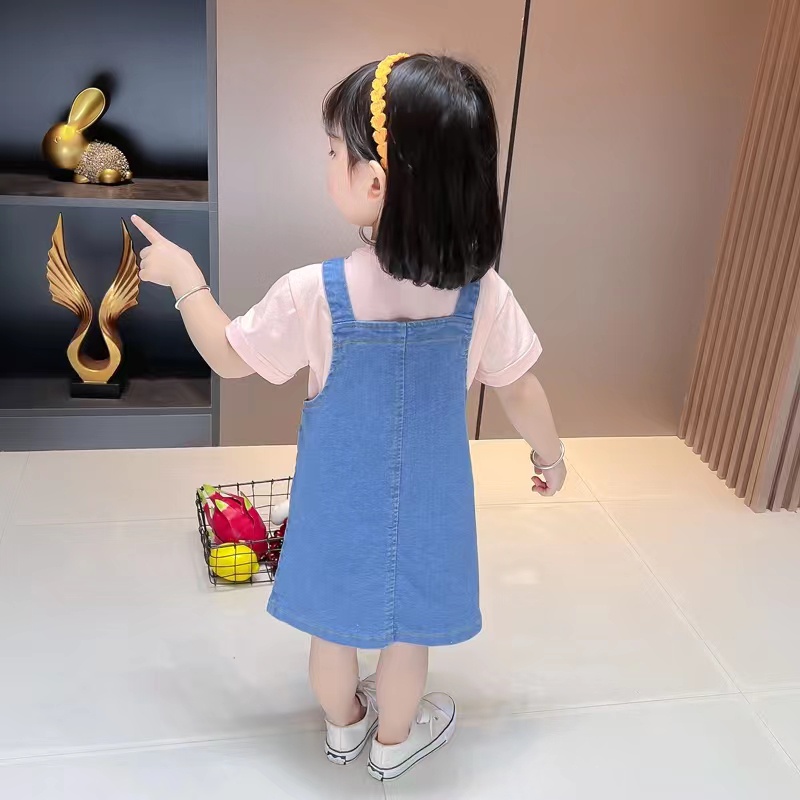 Setelan Overal Anak Cewek Import 4-8th / Baju Overall Boneka Anak Murah / Baju Anak Cewek Import