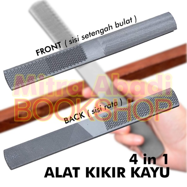 Alat Kikir Kayu 4 in 1 Material Metal Steel Portable