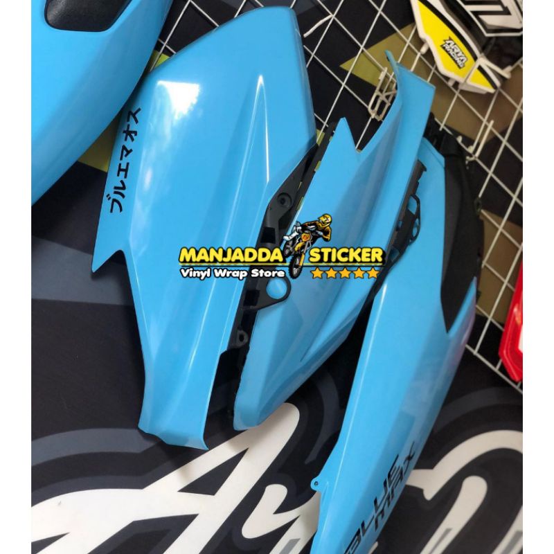 Stiker Skotlet Motor Biru Muda 45cm x 5meter