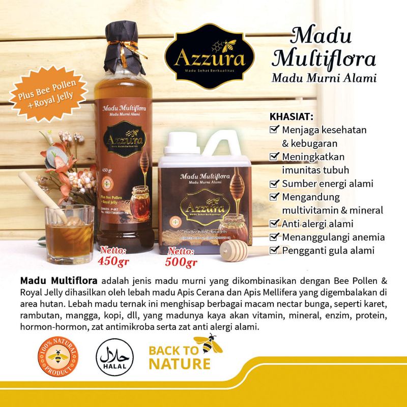 

Madu Murni Madu Multiflora Azzura Terbaik Untuk Menjaga Kesehatan Keluarga Anda