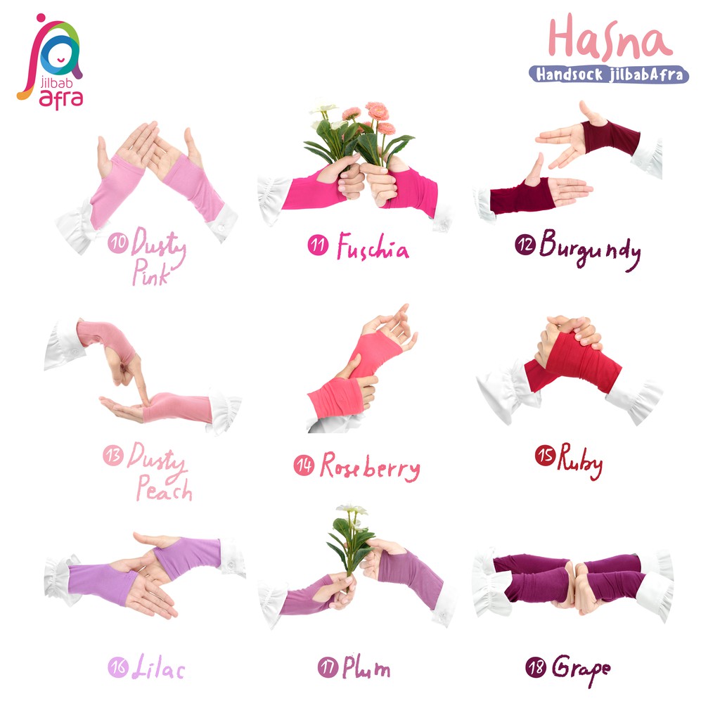 Handsock Jempol Merek Afra Hasna - Bahan Kaos Rayon HQ