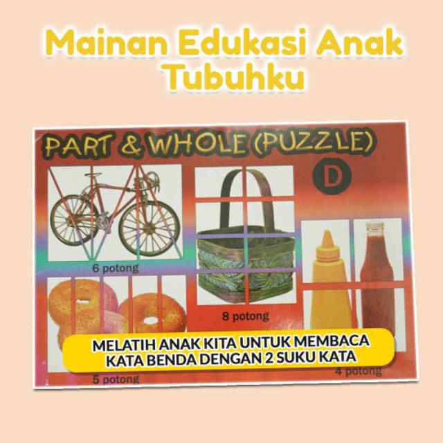 IQ DEV MAINAN TERAPI & EDUKASI ANAK|ORIGINAL|PART & WHOLE (D)