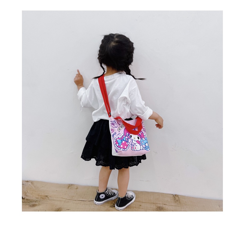 Tas selempang kanvas karakter anak perempuan melody TL014 TL015 sling bag canvas