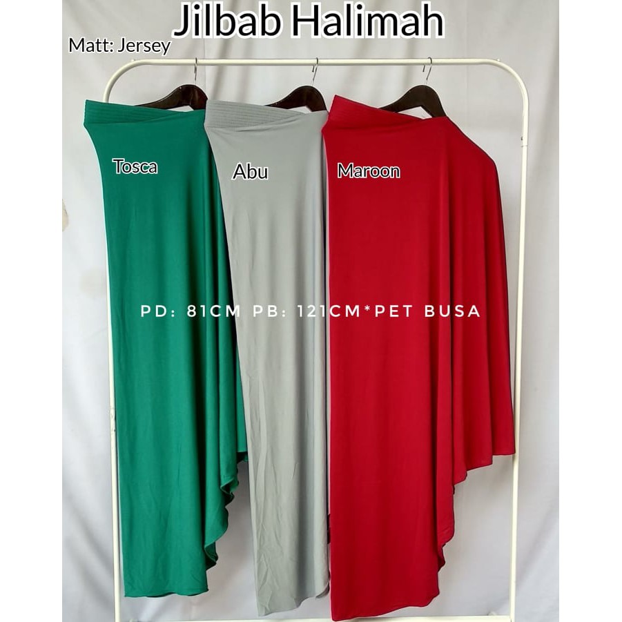 JILBAB PED HALIMAH JUMBO CADAR