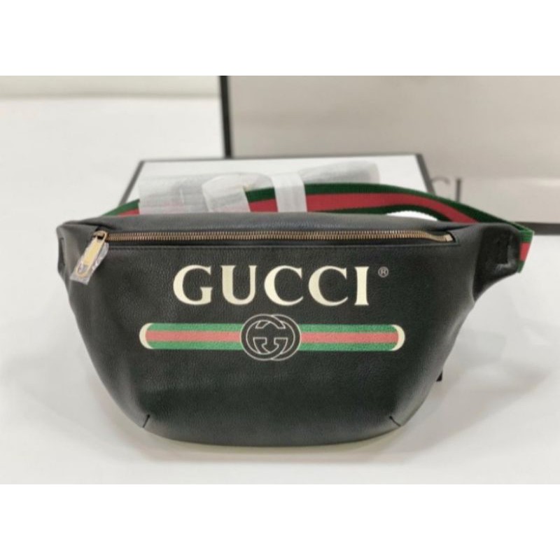 Tas gucci belt bag printed Togo original leather 28 cm