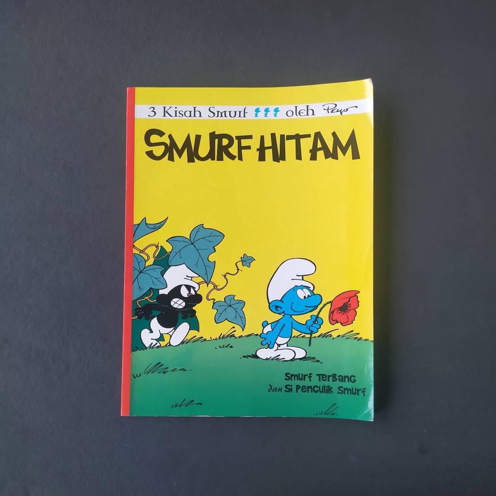 KOmik Cergam Eropa Serial Tiga Kisah Smurf : Smurf Hitam, Smurf Terbang, Si Penculik Smurf