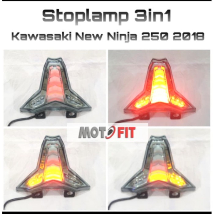 Lampu stop Stoplamp 3in 1 Project One Z1000 ZX10R ninja 2018 zx25r zx6