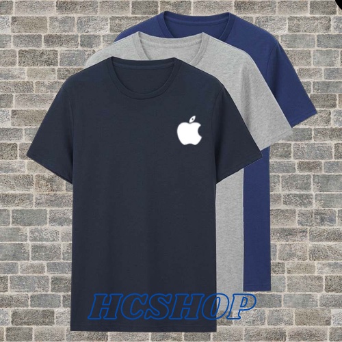 Kaos Pria Distro Murah Baju Pria Apple Atasan Kaos Oblong Pria Keren Oversize Wanita Lengan Pendek Unisex Tshirt