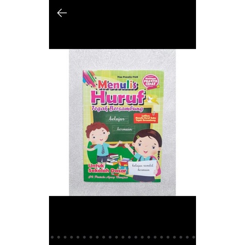 menulis tegak bersambung untuk anak SD