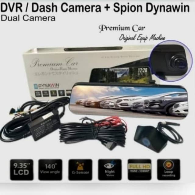 Dvr dash camera spion 9 inci dynawin