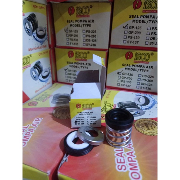 Isco sil pompa air shimizu ps-135e /seal pompa air Shimizu ps 116, 128, 126, 130 135 , Sil seal pomp