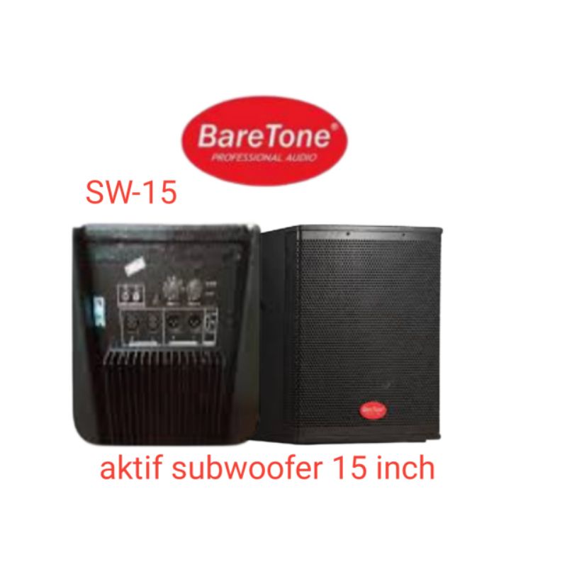 Subwoofer aktif BareTone 15 inch SW-15 Original garansi