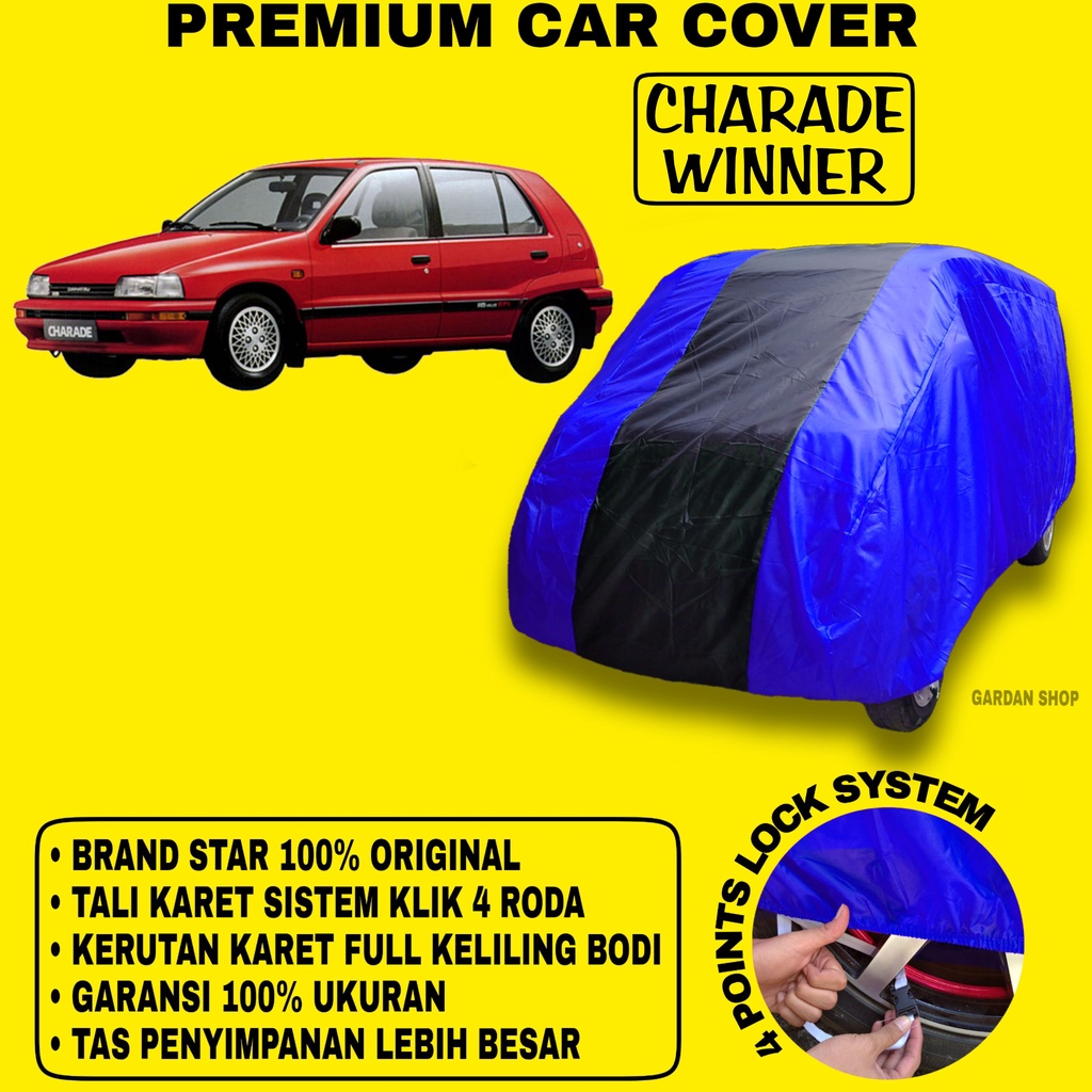 Body Cover CHARADE WINNER BIRU HTAM Penutup Bodi Mobil Charade Winner Waterproof PREMIUM