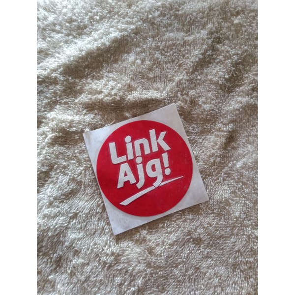 cutting stiker logo plesetan link ajg(6,5cmx6,5cm)