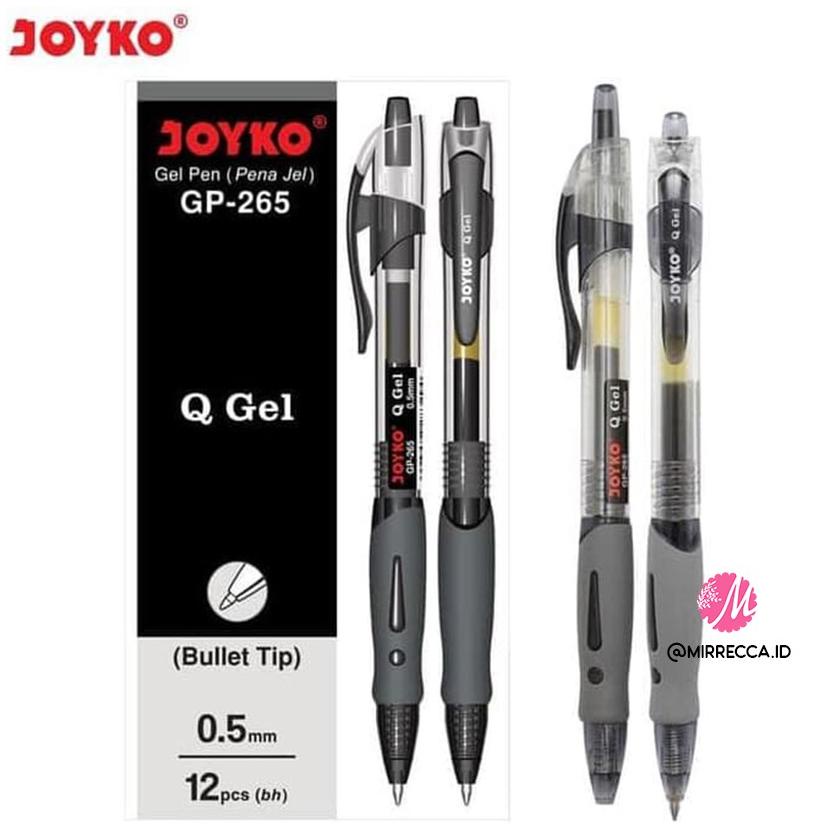 

PULPEN GEL HITAM JOYKO GP-265 Q GEL PEN 0.5 MM BULLET TIP