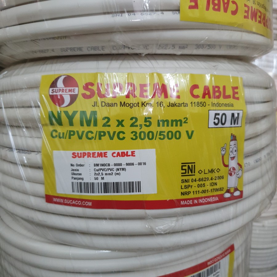 KABEL NYM 2X2,5 2X2.5 2,5MM 2.5MM SUPREME 50M